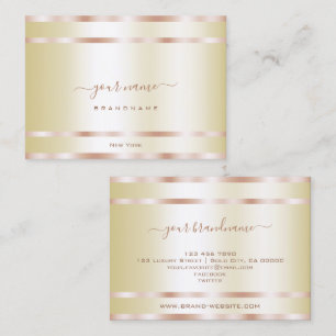Elegant Luminous Guld och Ro Golden Decor Visitkort