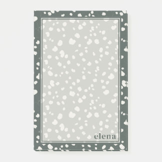 Elegant Lunaria Monogram Personalized Post-it Block