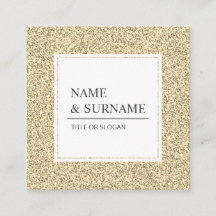 Elegant Luxe Guld Social Square Affärskort