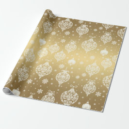 Elegant Luxe Guld White-julprydnader Presentpapper