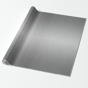 Elegant Luxe Metallic Silver Grått Presentpapper