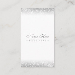Elegant Luxe silverlodrätvisitkort Visitkort