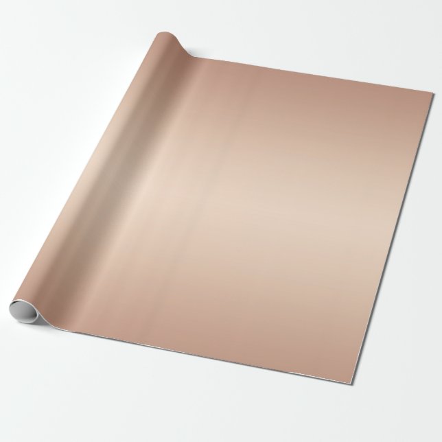 Elegant Luxe Soft Rosa ros Guld Presentpapper (Utrullad)