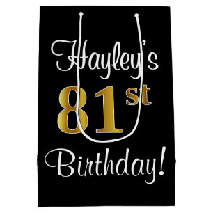 Elegant, luxuriös, Faux Guld Se 81:a födelsedagen