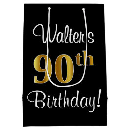 Elegant, luxuriös, Faux Guld ser 90:e födelsedag