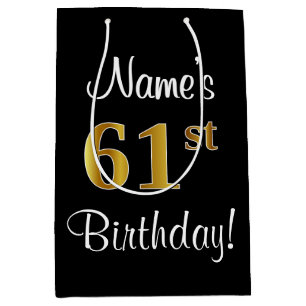 Elegant, luxuriös, Faux Guld Titta 61:a födelsedag