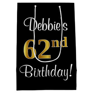 Elegant, luxuriös, Faux Guld Titta 62:a födelsedag