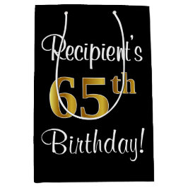 Elegant, luxuriös, Faux Guld Titta 65e födelsedag