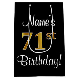 Elegant, luxuriös, Faux Guld Titta 71:a födelsedag