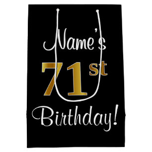 Elegant, luxuriös, Faux Guld Titta 71:a födelsedag