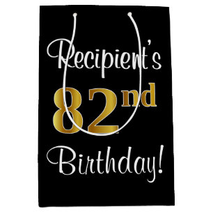 Elegant, luxuriös, Faux Guld Titta 82:a födelsedag