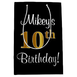 Elegant, luxuriös, Faux Guld titta på 10:e födelse