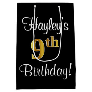 Elegant, luxuriös, Faux Guld tittar nionde födelse