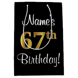 Elegant Luxurious, Faux Guld Titta 67:e födelsedag