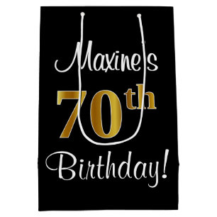 Elegant Luxurious, Faux Guld Titta 70:e födelsedag