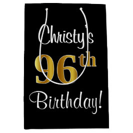 Elegant Luxurious, Faux Guld Titta 96:e födelsedag