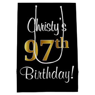 Elegant Luxurious, Faux Guld Titta 97:e födelsedag