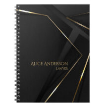 Elegant Luxury Abstrakt Black Lawyer Office