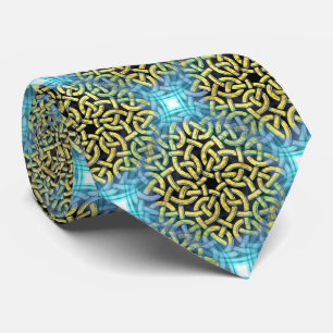 Elegant Luxury Abstrakt Geometric Guld Blue Slips