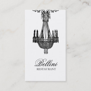 Elegant Luxury Black and White Design Visitkort