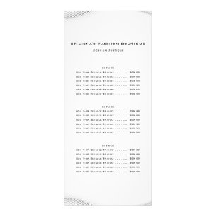 Elegant Luxury Boutique White Guld Business Reklamkort