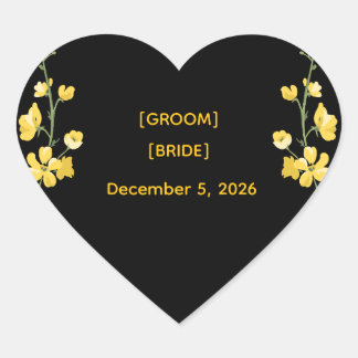 Elegant Luxury Envelope Seal Template Hjärtformat Klistermärke