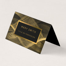 Elegant Luxury Guld Black Wave