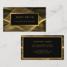 Elegant Luxury Guld Black Wave