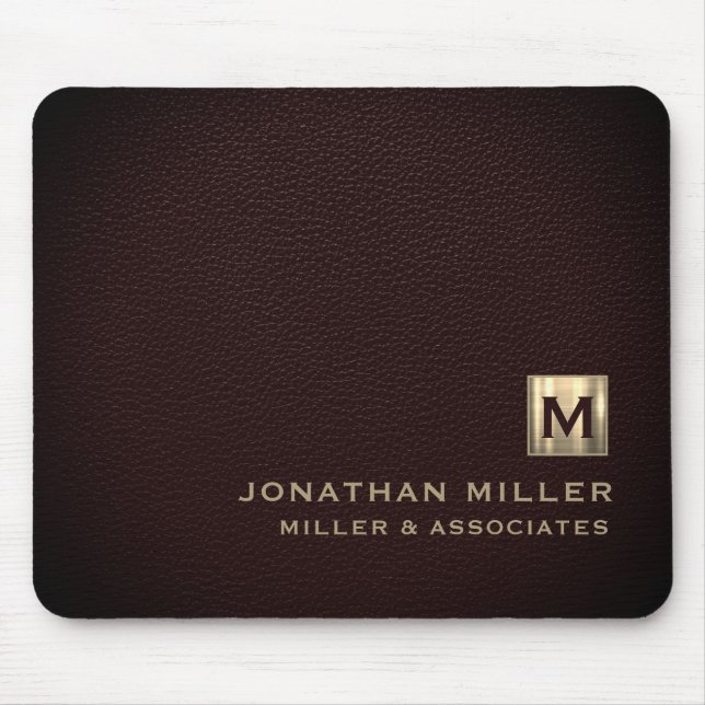 Elegant Luxury Guld Initial Logotyp Musmatta (Framsidan)