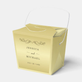 Elegant Luxury Guld Ornate bröllop Presentaskar