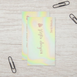 Elegant Luxury Gult Sweet HoloGraph Visitkort