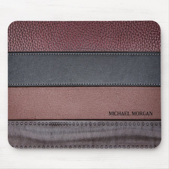 Elegant Luxury Leather Titta Brown Black Musmatta (Framsidan)