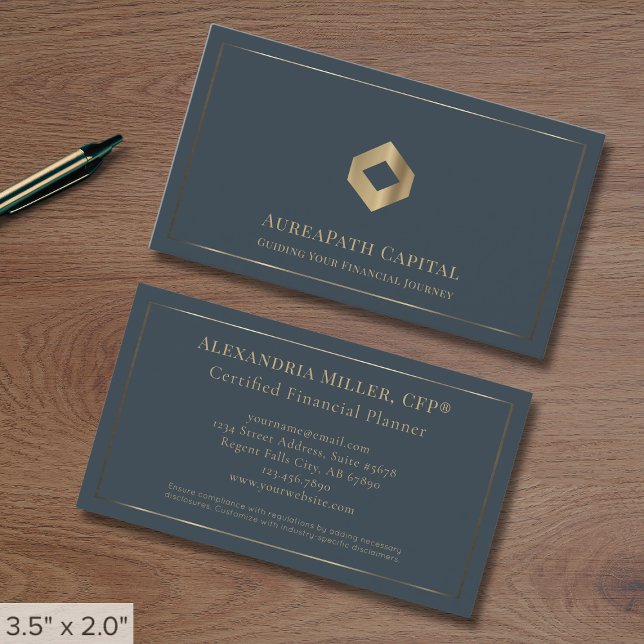 Elegant Luxury Logotyp Visitkort (Skapare uppladdad)