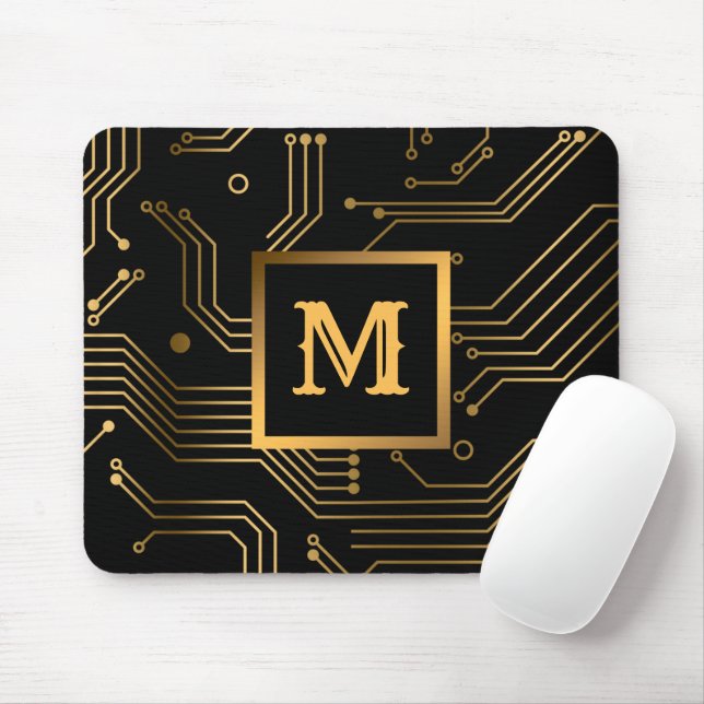 Elegant Luxury Professionell Monogrammed Musmatta (Med mus)