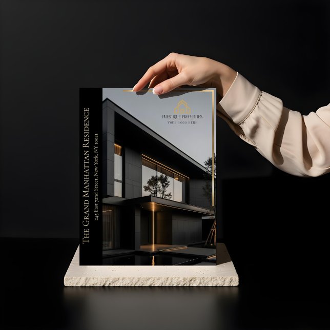 Elegant Luxury Real Estate Photo Property Listing Reklamblad (Elegant Luxury Real Estate Photo Property Listing Flyer)