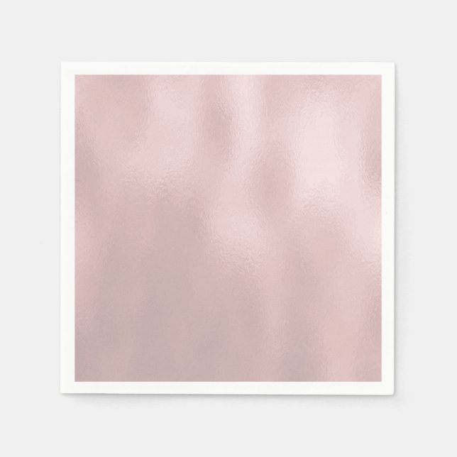 Elegant Luxury Ro guld Glass Struktur Pappersservett (Framsidan)