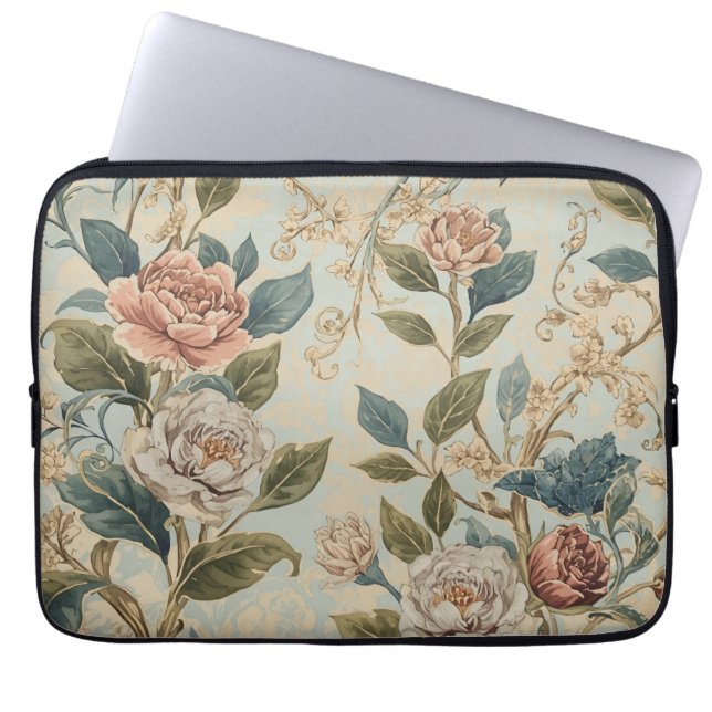 Elegant Luxury Roses Pattern Throw Pillow  Laptop Fodral (Framsidan)