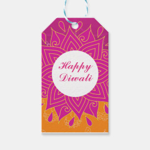 Elegant Lycklig Diwali Square Sticker Presentetikett