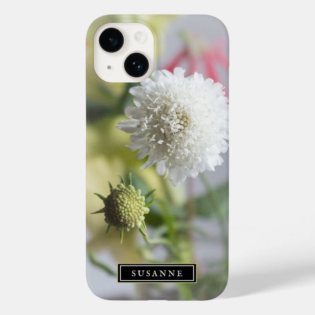 Elegant Lycklig Flowers iphone case (Baksida)