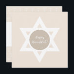 Elegant Lycklig Hanukkah Hälsning Kort<br><div class="desc">Digital Art</div>