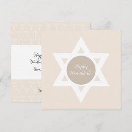 Elegant Lycklig Hanukkah Hälsning Kort