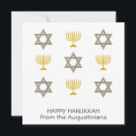 Elegant Lycklig Hanukkah Julkort<br><div class="desc">Elegant LYCKLIG HANUKKAH Julhälsningar kort, som visar Faux guld och silver STAR OF DAVID och MENORAH i ett mönster i sidled. Texten läser LYCKLIG HANUKKAH med en platshållare namn och är ANPASSADE, så du kan PERSONALISERA den genom att lägga till ditt namn eller annan text. Du kan också anpassa ditt...</div>