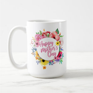 Elegant lycklig mugg för klassiker för mors