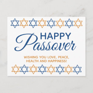 Elegant Lycklig Pesach Pesach Seder Star of David Vykort