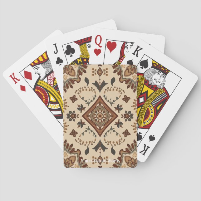 Elegant Lyx Anpassad Text  Casinokort (Baksidan)