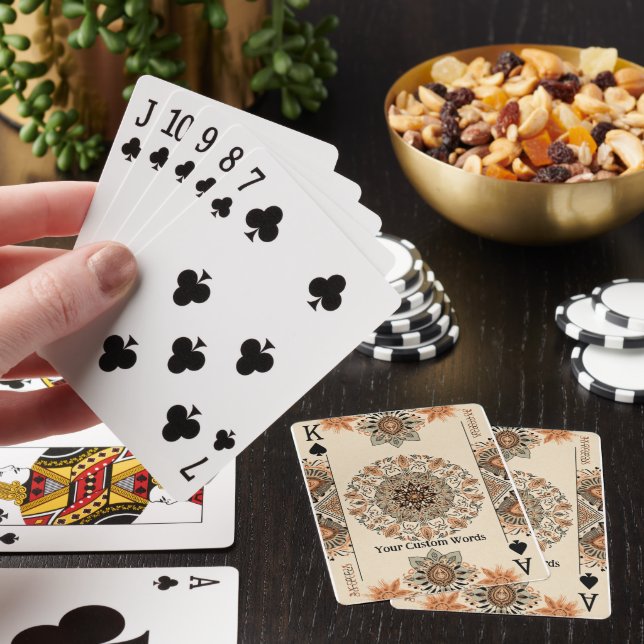 Elegant Lyx Anpassad Text  Casinokort (På plats)