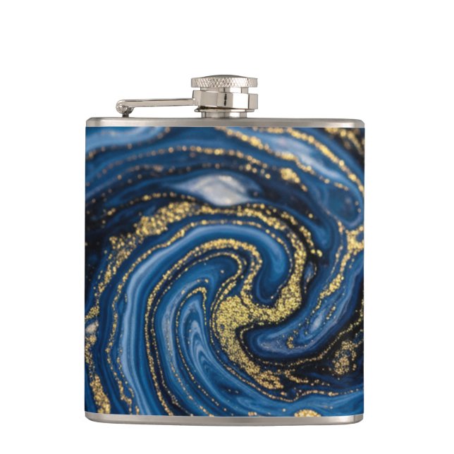 Elegant Lyx Falskt Glitter Abstrakt Marmor Fickplunta (Framsidan)