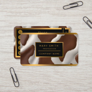 Elegant Lyx Falskt Koxläder Trendig Kollektion Visitkort