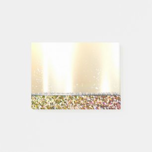 Elegant Lyx Glitter, Diamanter, Pärlor Post-it Block