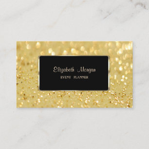 Elegant Lyx, Glittrande Bokeh Visitkort